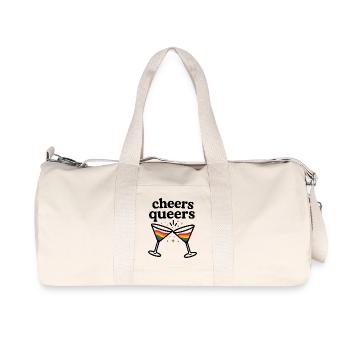 Cheers Queers – Pride Cocktail Design - Recycelte Canvas-Sporttasche von Stanley/Stella - Naturweiß - Vorne