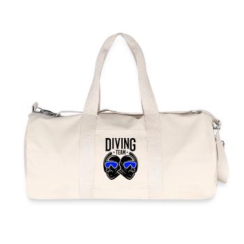 Plongée en équipe - Sac de sport en toile recyclée Stanley/Stella - blanc naturel - Devant