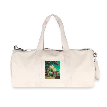Paysage serein de la porte japonaise Torii - Sac de sport en toile recyclée Stanley/Stella - blanc naturel - Devant
