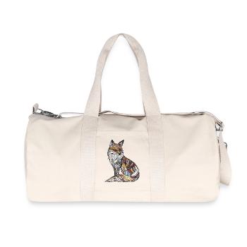 Fuchs - Recycelte Canvas-Sporttasche von Stanley/Stella - Naturweiß - Vorne