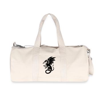 Mächtiger Drache | Schwarzes Tribal Tattoo - Recycelte Canvas-Sporttasche von Stanley/Stella - Naturweiß - Vorne