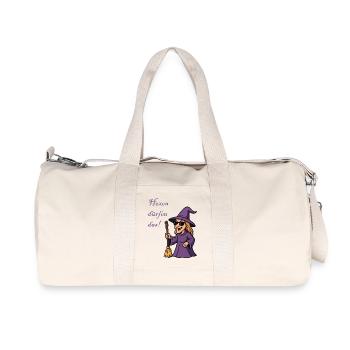 Purple Witch with Style - Recycled Canvas Sports Bag by Stanley/Stella - natural - Front