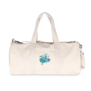 Dubai Skyline – Moderne Superlative am Meer - Recycelte Canvas-Sporttasche von Stanley/Stella - Naturweiß - Vorne