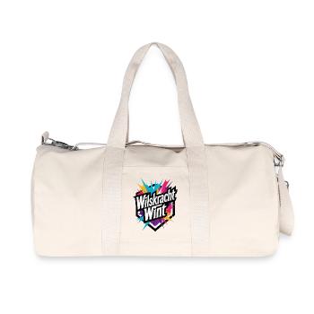 Willpower wins: colorful power motivation - Recycled Canvas Sports Bag by Stanley/Stella - natural - Front