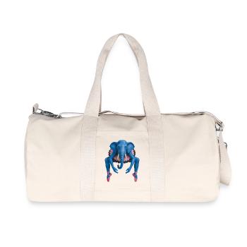 BALLERINA ELEPHANT - animals - Recycled Canvas Sports Bag by Stanley/Stella - natural - Front