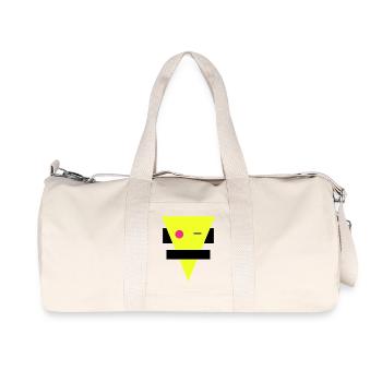 Neon Geometric Silhouette - Recycled Canvas Sports Bag by Stanley/Stella - natural - Front