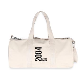 22nd birthday – year of birth 2004 - Recycled Canvas Sports Bag by Stanley/Stella - natural - Front