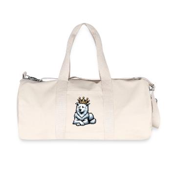Chiens bergers blancs bergers - Sac de sport en toile recyclée Stanley/Stella - blanc naturel - Devant