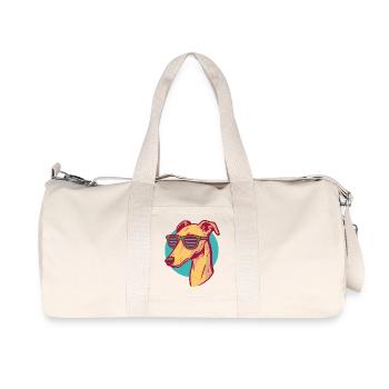 Greyhound, Galgo - Recycled Canvas Sports Bag by Stanley/Stella - natural - Front