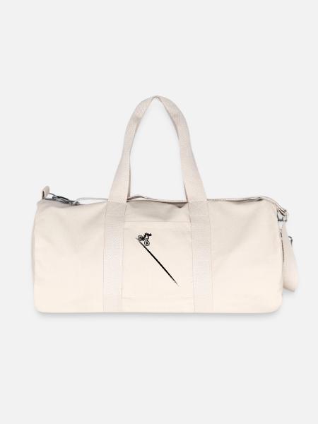 Vélo de VTT en plein air - Sac de sport en toile recyclée Stanley/Stella - blanc naturel