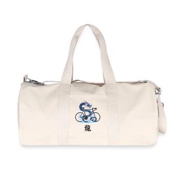 Dragon Tide Geometry - Recycled Canvas Sports Bag by Stanley/Stella - natural - Front
