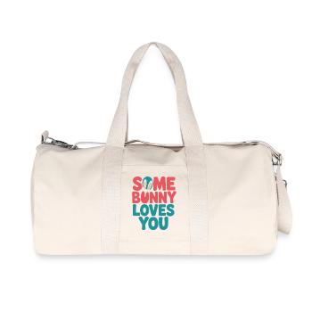 L’amour des lapins en couleurs vives - Sac de sport en toile recyclée Stanley/Stella - blanc naturel - Devant