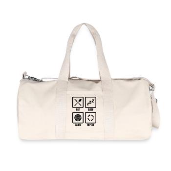 Dart Zeitplan - Recycelte Canvas-Sporttasche von Stanley/Stella - Naturweiß - Vorne