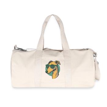 Greyhound, Galgo - Recycled Canvas Sports Bag by Stanley/Stella - natural - Front