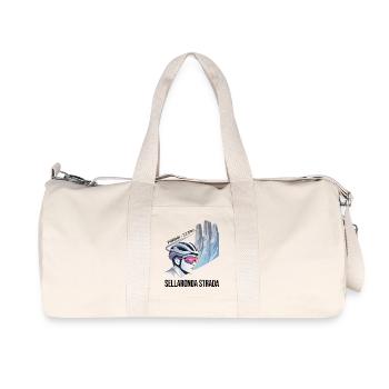 Pordoi Passo Sellaronda Strada Cycling Gradient Ar - Recycled Canvas Sports Bag by Stanley/Stella - natural - Front