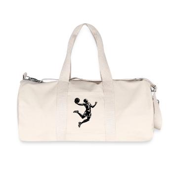 Joueur de basket-ball - Sac de sport en toile recyclée Stanley/Stella - blanc naturel - Devant