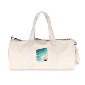 Palmiers de mer de plage - Sac de sport en toile recyclée Stanley/Stella - blanc naturel - Devant
