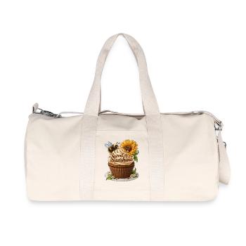 Art de cupcakes doux comme le soleil - Sac de sport en toile recyclée Stanley/Stella - blanc naturel - Devant