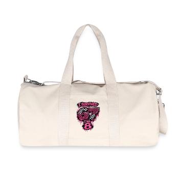 Anniversaire 8 Ans Fille Western Cowboy Cadeau - Sac de sport en toile recyclée Stanley/Stella - blanc naturel - Devant