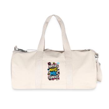Make Me Famous Graffiti Neon - Recycled Canvas Sports Bag by Stanley/Stella - natural - Front