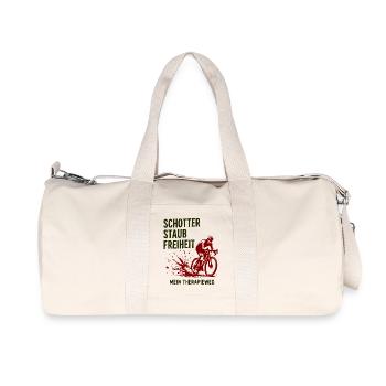 Schotter Staub Freiheit – Therapieweg - Recycelte Canvas-Sporttasche von Stanley/Stella - Naturweiß - Vorne
