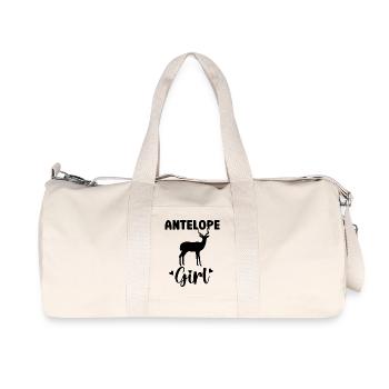 Antelope Safari Silhouette - Recycled Canvas Sports Bag by Stanley/Stella - natural - Front