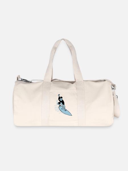 Surfer - Recycelte Canvas-Sporttasche von Stanley/Stella - Naturweiß