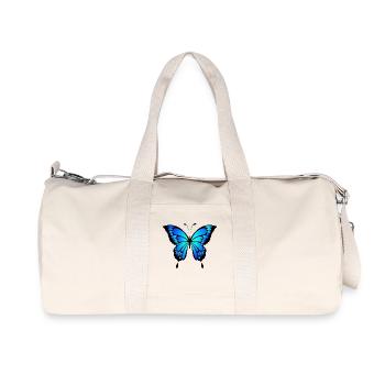 Schmetterling - Recycelte Canvas-Sporttasche von Stanley/Stella - Naturweiß - Vorne