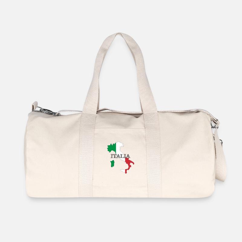 ITALIEN - Recycelte Canvas-Sporttasche von Stanley/Stella - Naturweiß