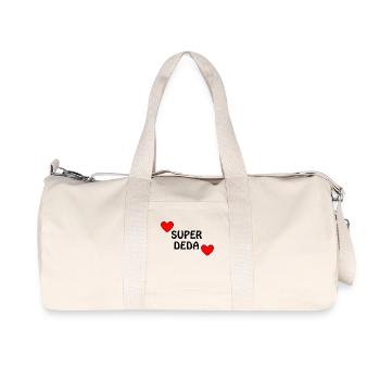 super Deda - Sac de sport en toile recyclée Stanley/Stella - blanc naturel - Devant