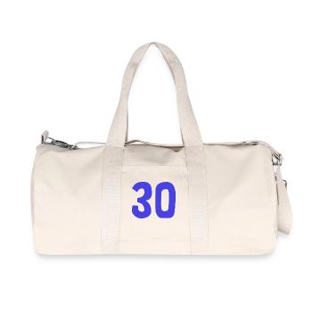 30. 30 YEARS. 30th ANNIVERSARY. 30TH ANNIVERSARY. - Recycled Canvas Sports Bag by Stanley/Stella - natural - Front