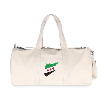 Freies Syrien Flagge - Recycelte Canvas-Sporttasche von Stanley/Stella - Naturweiß - Vorne