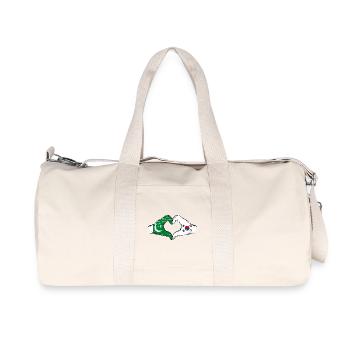 Pakistan Corée du Sud Drapeau Mains Coeur Forme Utilisé - Sac de sport en toile recyclée Stanley/Stella - blanc naturel - Devant