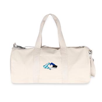 Bavière, Estonie, Drapeau, Aiguilles, Coeur - Sac de sport en toile recyclée Stanley/Stella - blanc naturel - Devant