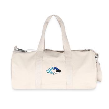 Bavière, Estonie, Drapeau, Mains, Forme de coeur Utilisé - Sac de sport en toile recyclée Stanley/Stella - blanc naturel - Devant