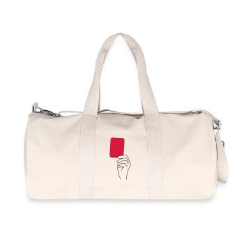 Rote Karte - Recycelte Canvas-Sporttasche von Stanley/Stella - Naturweiß - Vorne