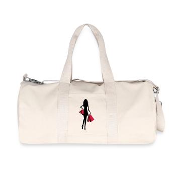 Shopping - Recycelte Canvas-Sporttasche von Stanley/Stella - Naturweiß - Vorne