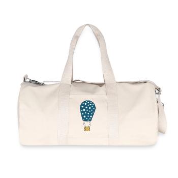blauer Heißluftballon - Recycelte Canvas-Sporttasche von Stanley/Stella - Naturweiß - Vorne