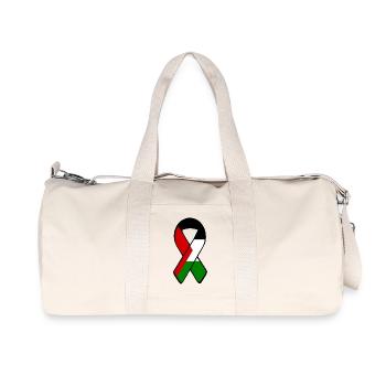 Free palestine - Sac de sport en toile recyclée Stanley/Stella - blanc naturel - Devant