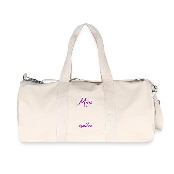 MASTER. MASTER. THANK YOU. THANK YOU, MASTER. MASTER - Recycled Canvas Sports Bag by Stanley/Stella - natural - Front