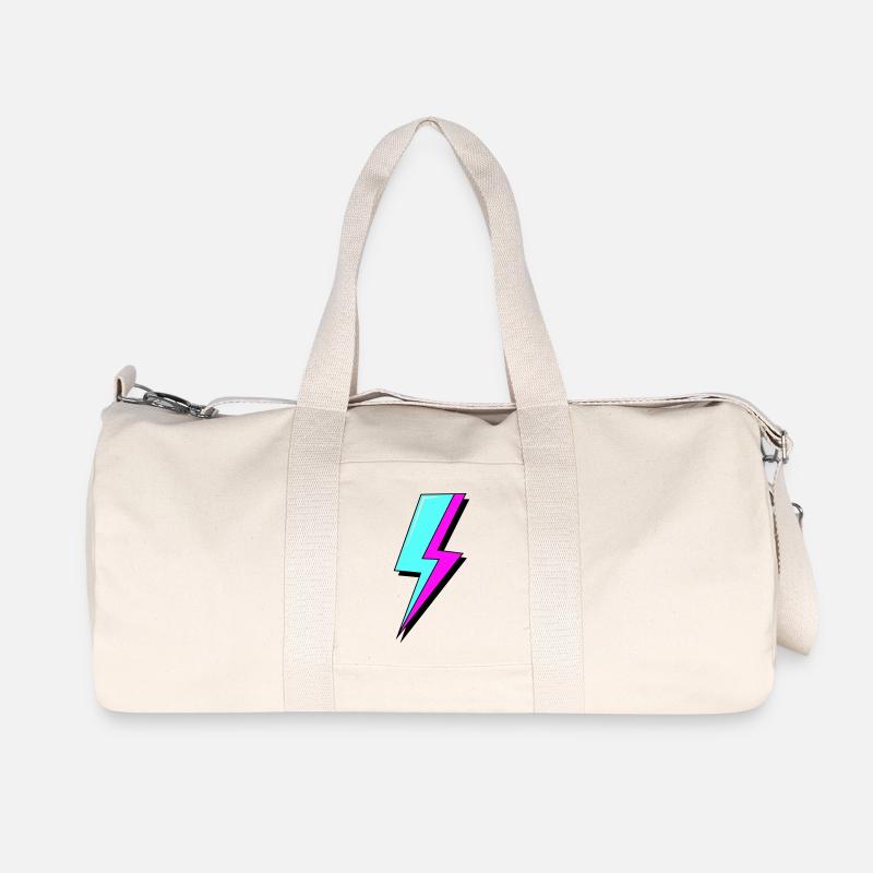 Psychedelische Neon-Beleuchtung - Recycelte Canvas-Sporttasche von Stanley/Stella - Naturweiß