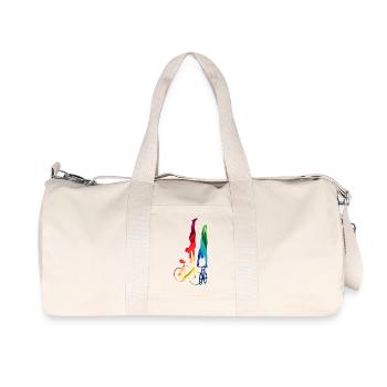 Artistic cycling, artistic cycling, indoor cycling - Recycled Canvas Sports Bag by Stanley/Stella - natural - Front