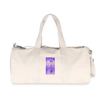Neon Block Gradient - Recycled Canvas Sports Bag by Stanley/Stella - natural - Front