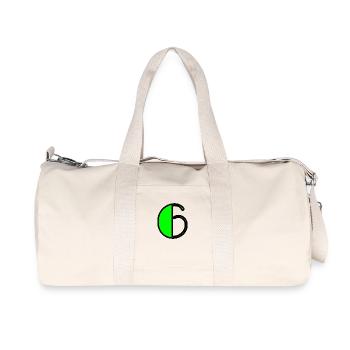 6 YEARS. 6th ANNIVERSARY. BIRTHDAY 6 YEARS. 6 - Recycled Canvas Sports Bag by Stanley/Stella - natural - Front