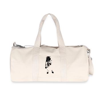 Astronaut - Space - Recycled Canvas Sports Bag by Stanley/Stella - natural - Front