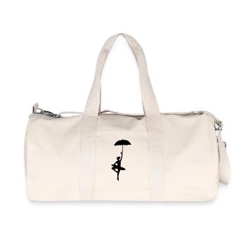 ballerina_dancer mit Regenschirm - Recycelte Canvas-Sporttasche von Stanley/Stella - Naturweiß - Vorne