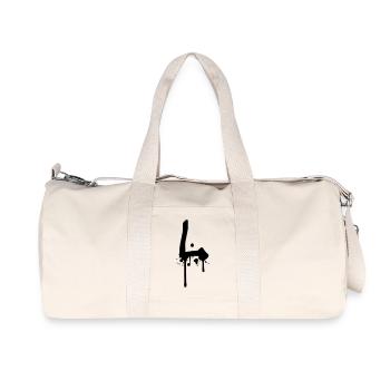 L Graffiti Tropfen Farbklex Spray - Recycelte Canvas-Sporttasche von Stanley/Stella - Naturweiß - Vorne