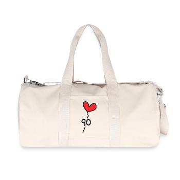 90 YEARS. 90th ANNIVERSARY. ANNIVERSARY 90 YEARS. 90 - Recycled Canvas Sports Bag by Stanley/Stella - natural - Front
