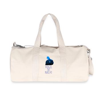 Vogel der Nacht - Recycelte Canvas-Sporttasche von Stanley/Stella - Naturweiß - Vorne