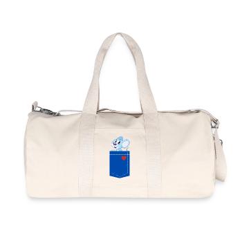 Mouse in a pocket - Kids Tee - Recycelte Canvas-Sporttasche von Stanley/Stella - Naturweiß - Vorne